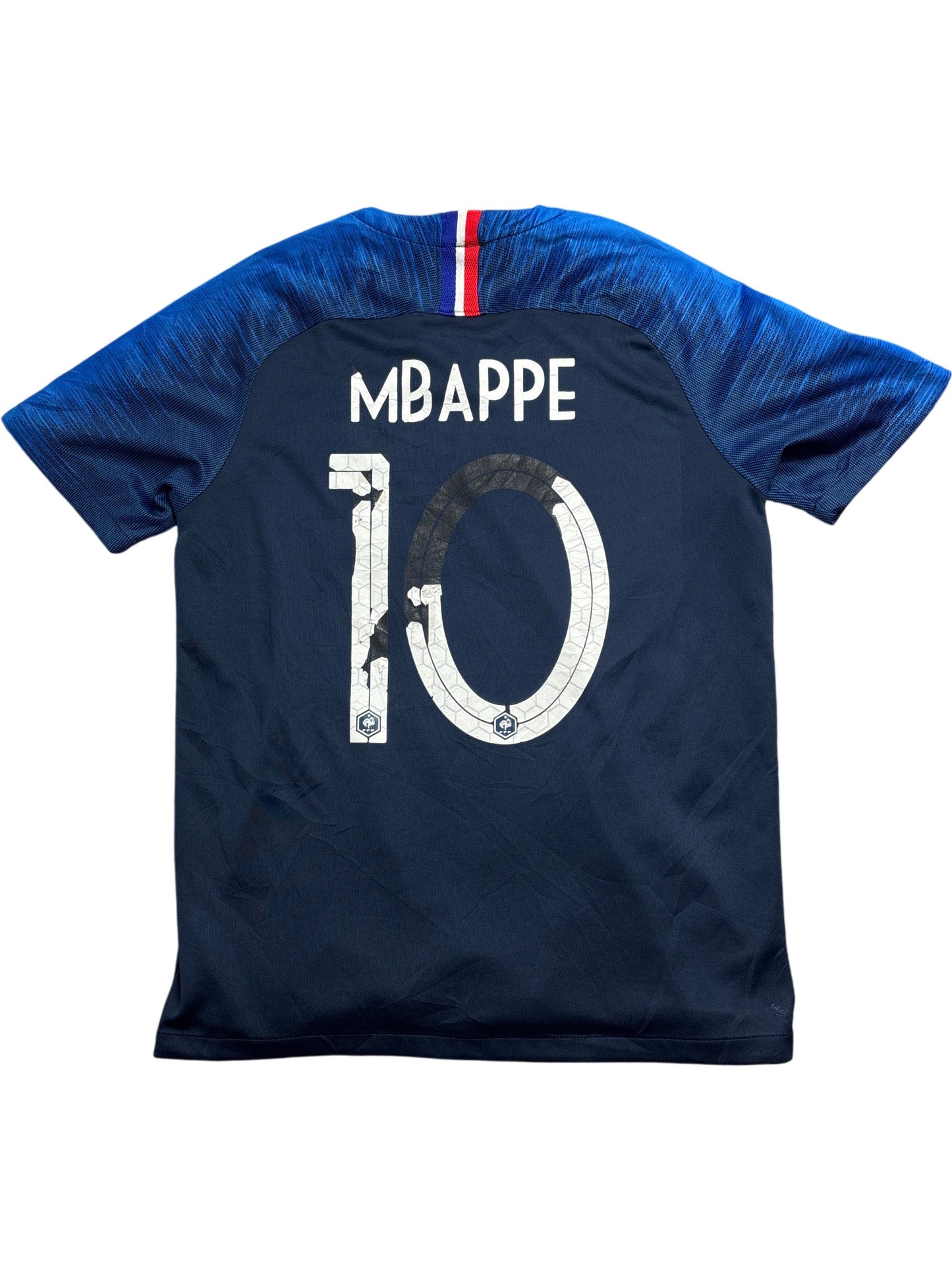 Vintage Navy Nike Football Jersey France National Team Mbappe (XL boys)