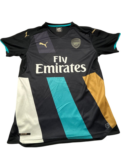 Vintage Black Puma Arsenal Jersey Arteta 2015 (M)