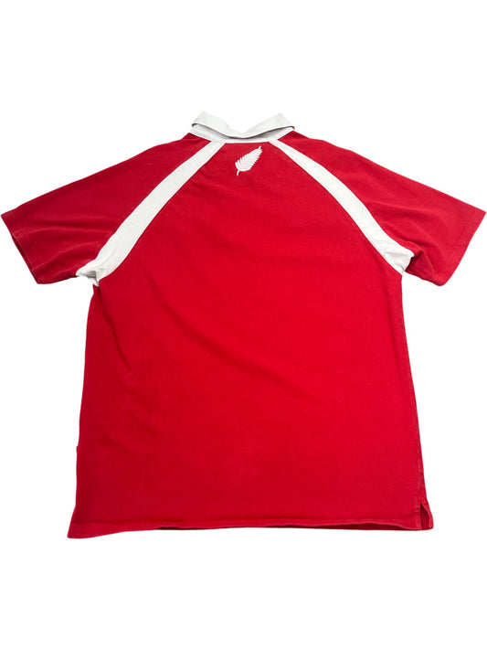 Vintage Red Rugby Polo Jersey 2000s (L)