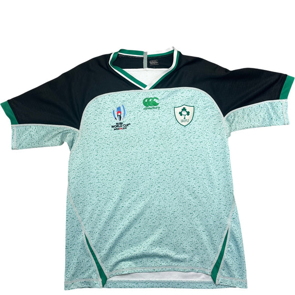 Vintage Green Canterbury Rugby World Cup Ireland Jersey (L)