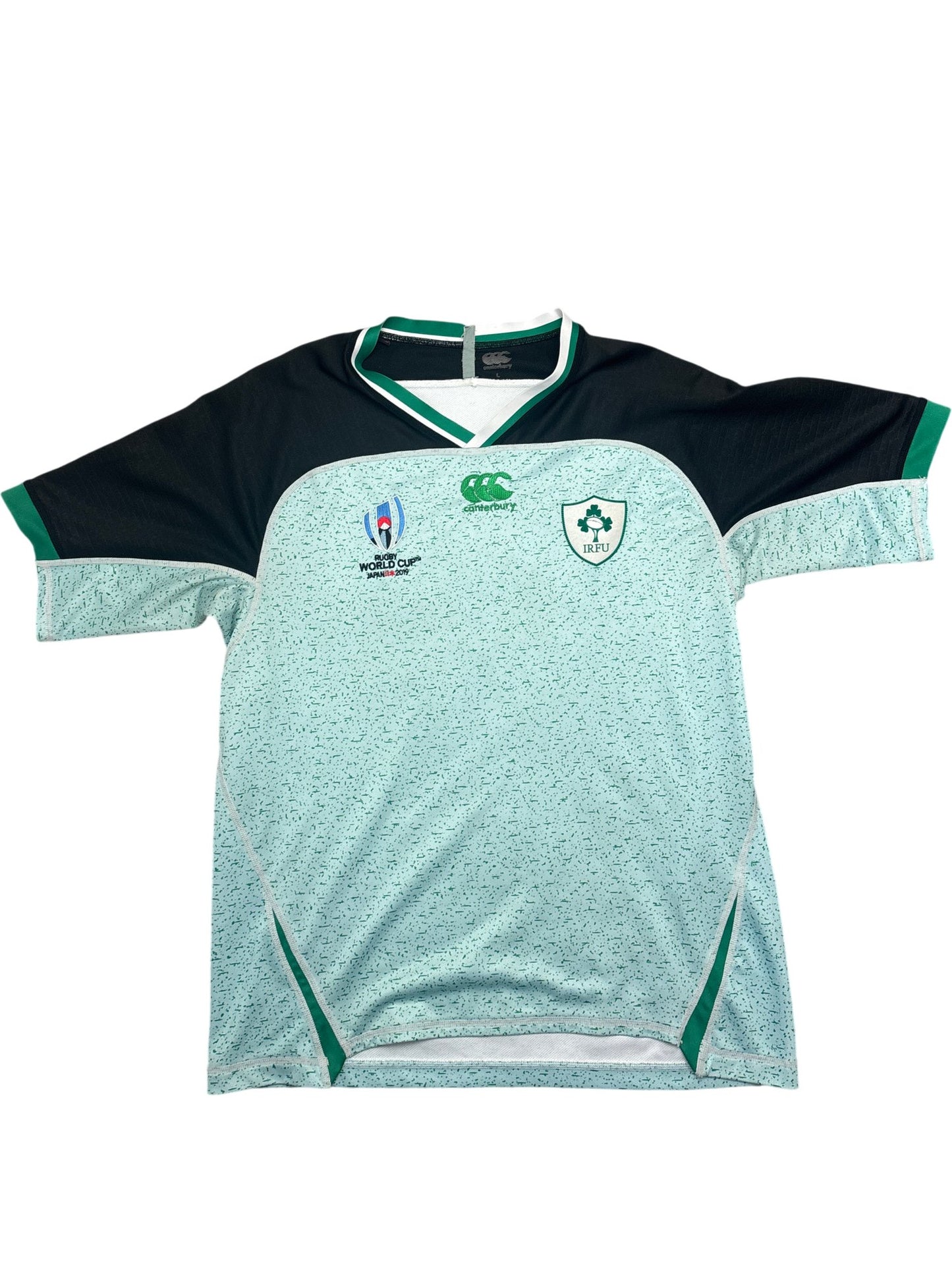 Vintage Green Canterbury Rugby World Cup Ireland Jersey (L)