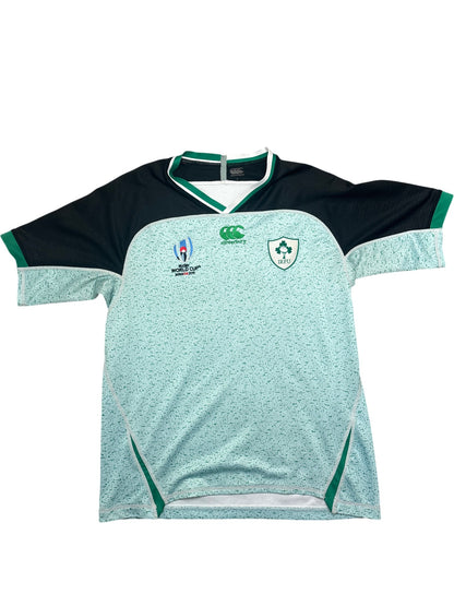 Vintage Green Canterbury Rugby World Cup Ireland Jersey (L)