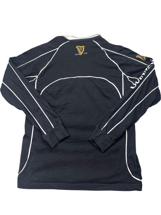 Vintage Black Guinness Rugby Shirt (M)