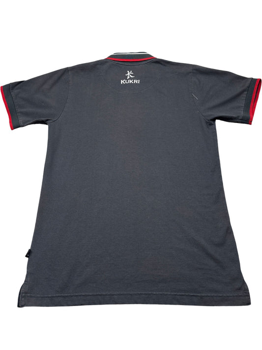 Vintage Grey Kukri Ulster Rugby Polo Shirt (M)