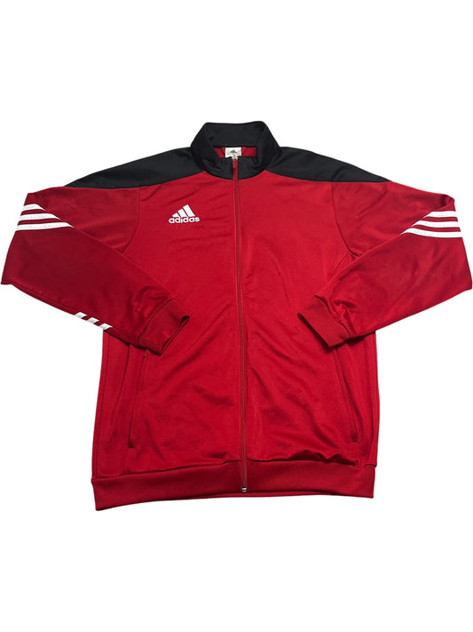 Vintage Red Adidas Track Jacket Y2K (M)