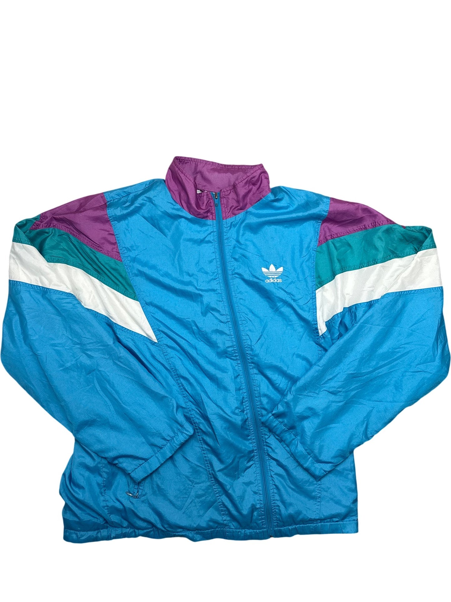 Vintage Blue Adidas Windbreaker 90s (XL)