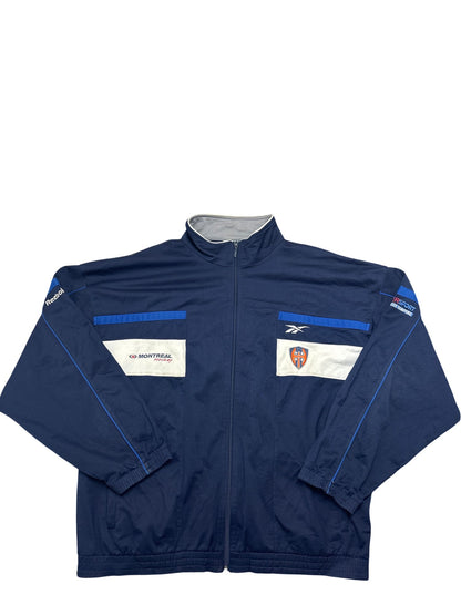 Vintage Blue Reebok Sport Jacket Montreal Hockey (M)