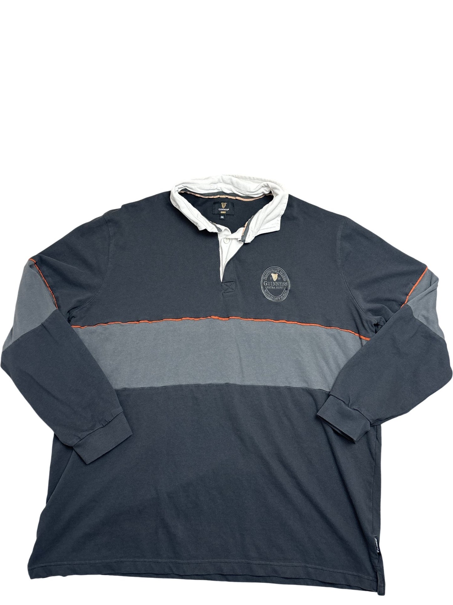 Vintage Grey Whack Vintage Rugby Shirt Embroidered (XXL)