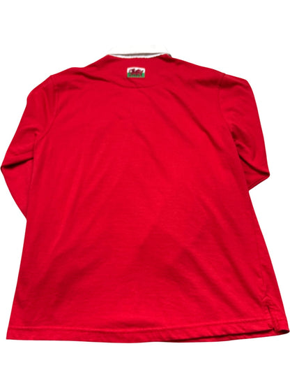Vintage Red Rugby Shirt Wales 90s (L)