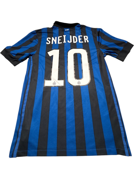 Vintage Blue Nike Inter Milan Jersey Sneijder 90s (S)