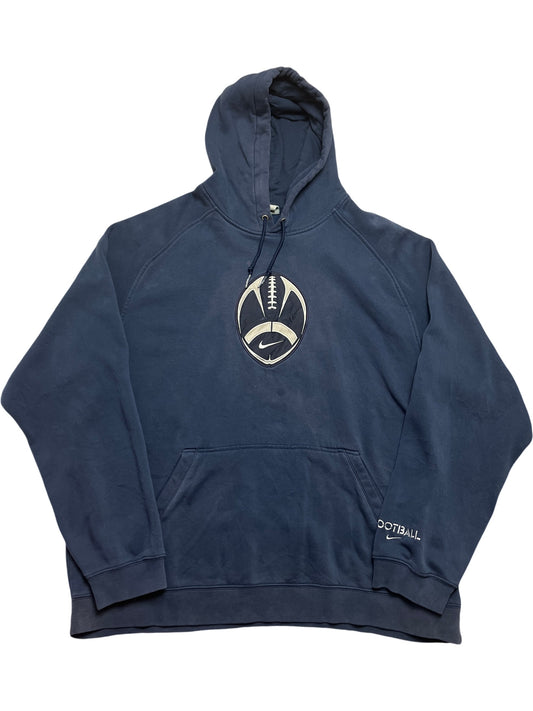 Vintage Blue Nike Hoodie XXL (XXL)