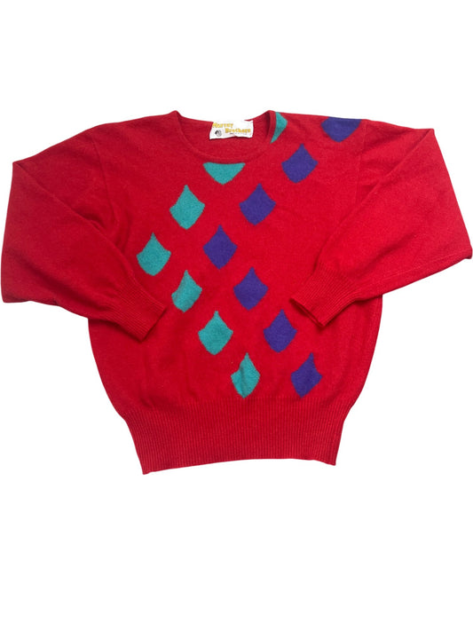 Vintage Red Whack Vintage Sweater 80s (XS)