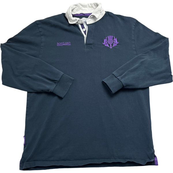 Vintage Blue Scotland Rugby Shirt 90s (XL)
