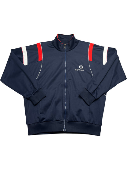 Vintage Navy Sergio Tacchini Track Jacket 90s (L)