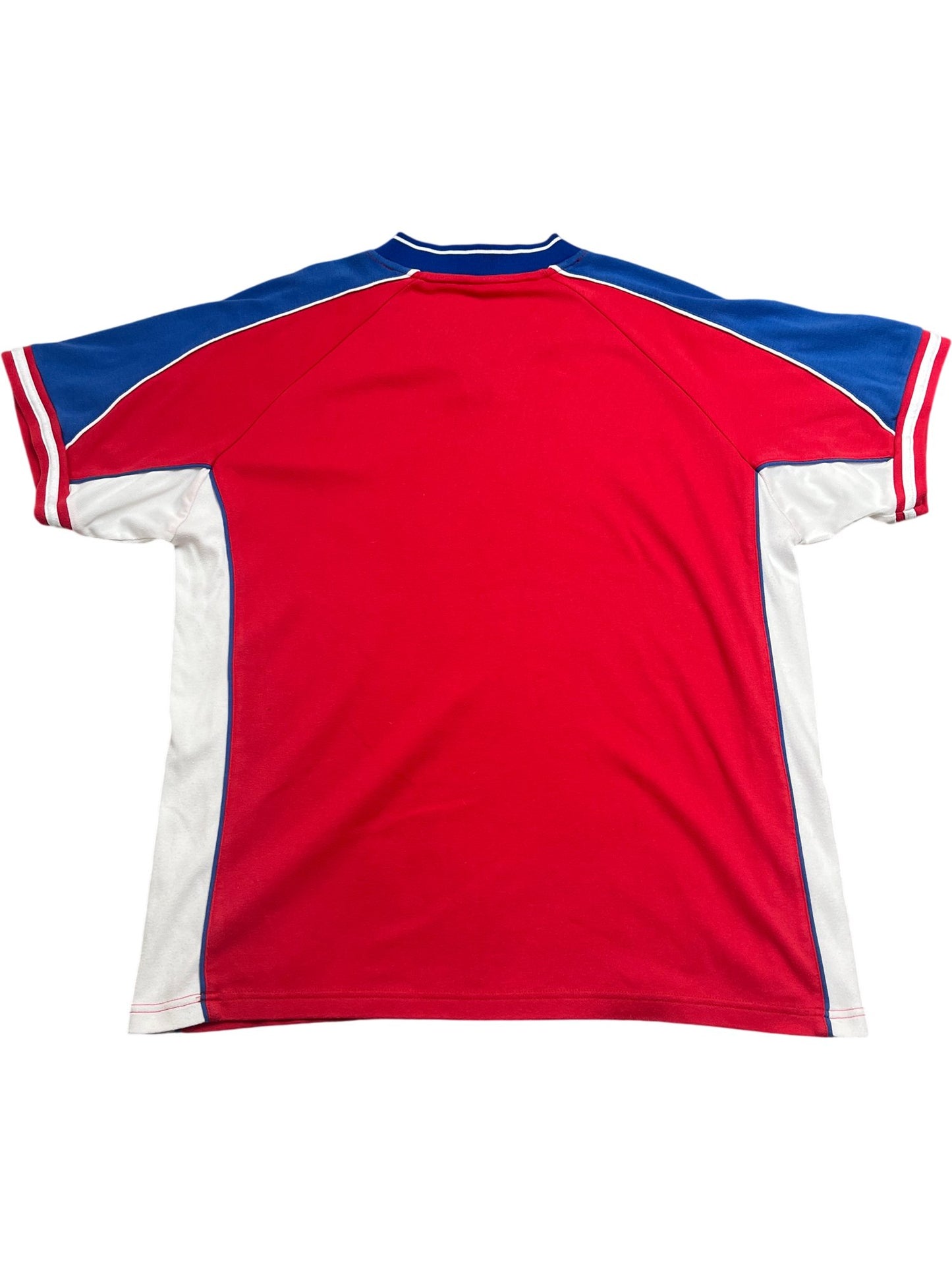 Vintage Red Asics Jersey Team Line 2000s (XL)
