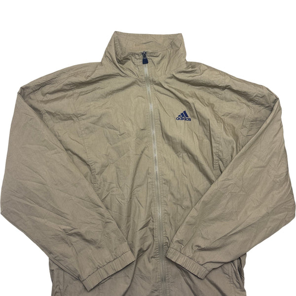 Vintage Khaki Adidas Windbreaker (L)