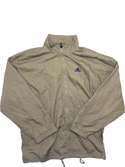 Vintage Khaki Adidas Windbreaker (L)