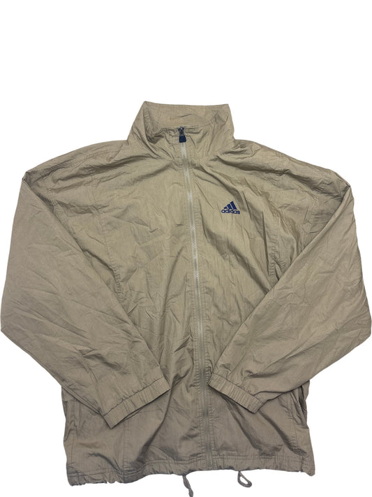 Vintage Khaki Adidas Windbreaker (L)