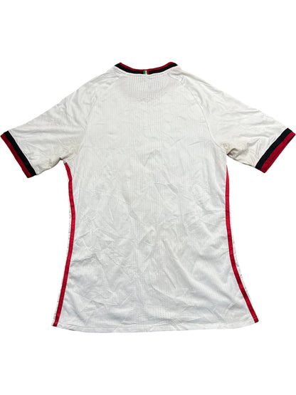 Vintage White Adidas AC Milan Football Jersey (L)