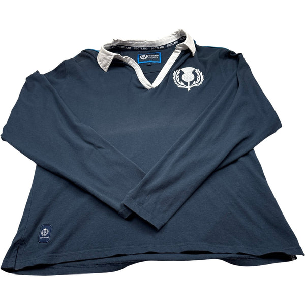 Vintage Blue Scotland Rugby Shirt (L)