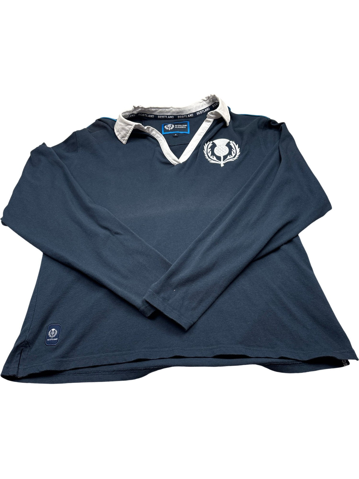 Vintage Blue Scotland Rugby Shirt (L)