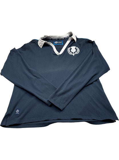Vintage Blue Scotland Rugby Shirt (L)