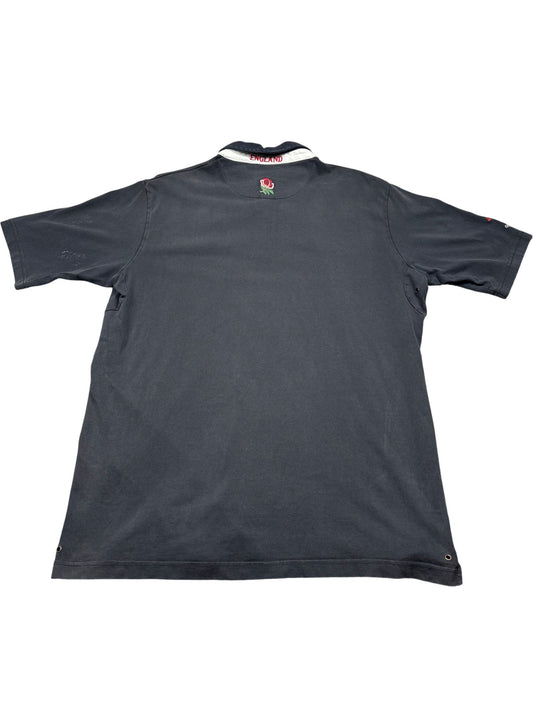 Vintage Black Guinness Polo England Rugby (XXL)