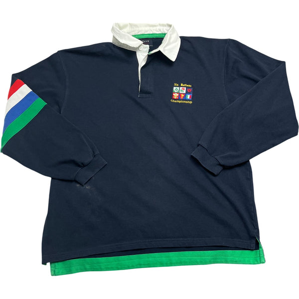 Vintage Navy St. Heliers Championship Rugby Shirt (S)