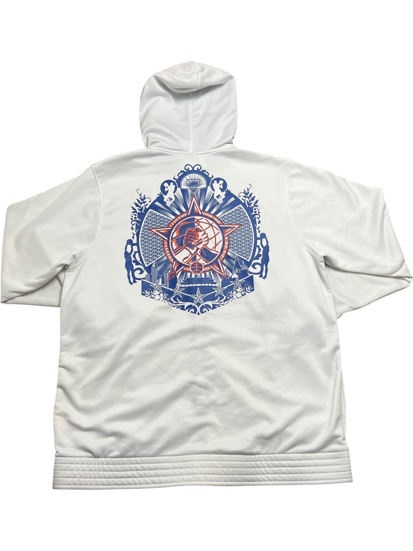 Vintage White Nike Hoodie 2000s (XL)