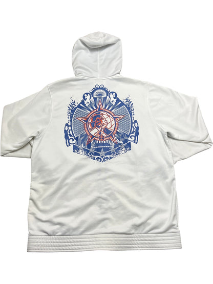 Vintage White Nike Hoodie 2000s (XL)