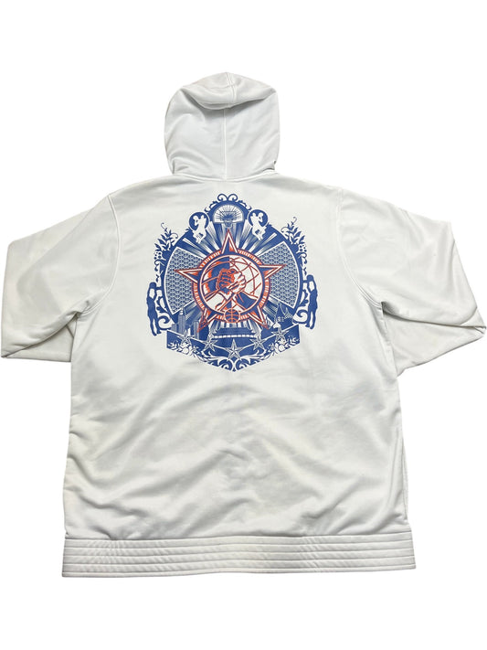 Vintage White Nike Hoodie 2000s (XL)