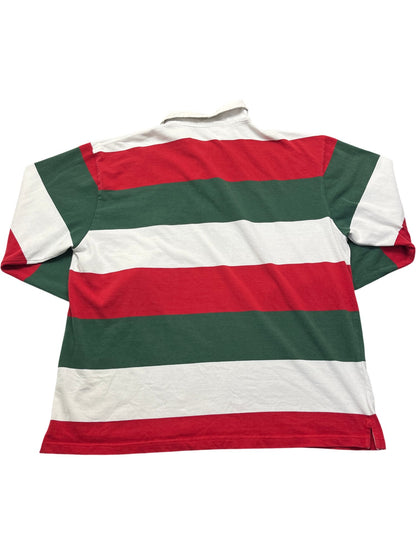 Vintage Green Red White Ralph Rugby Shirt 90s (XXL)