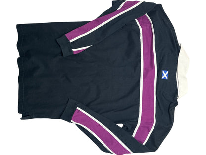 Vintage Navy Scotland Rugby Polo Shirt 90s (S)