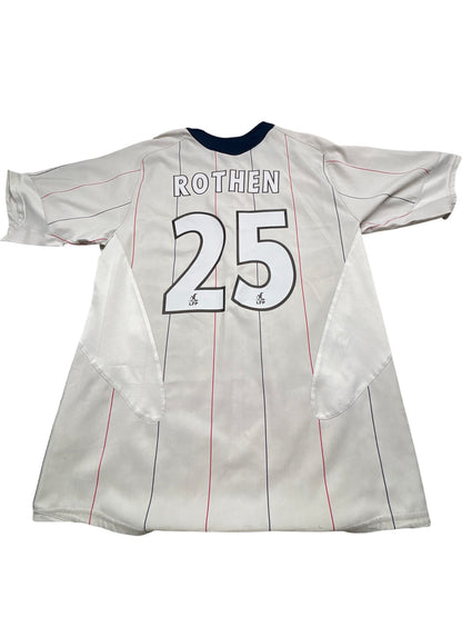 Vintage White Nike PSG Football Jersey Rothen 25 (M)