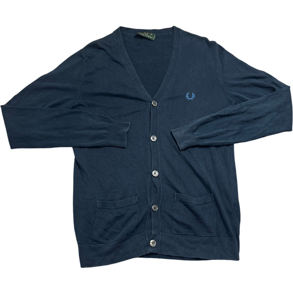 Vintage Navy Whack Vintage Cardigan Sweater (M)
