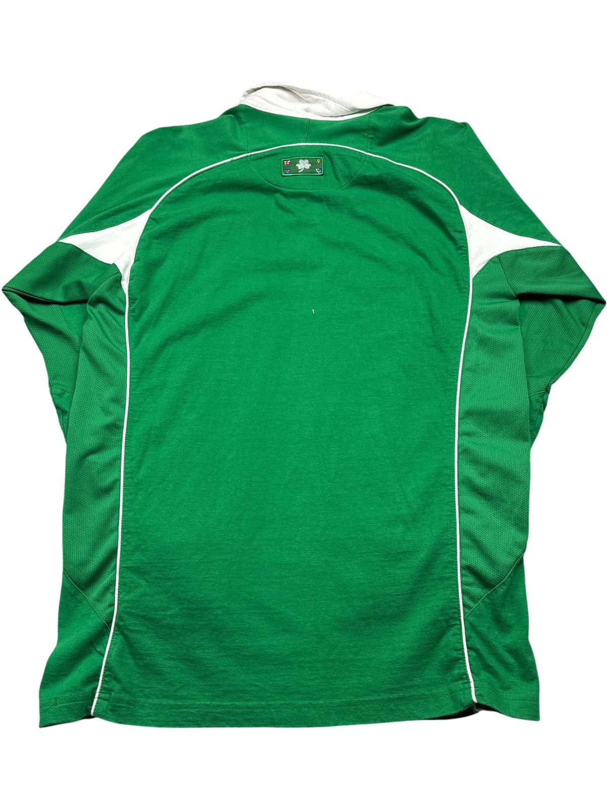 Vintage Green Cotton Traders Rugby Shirt Ireland Flag (S)