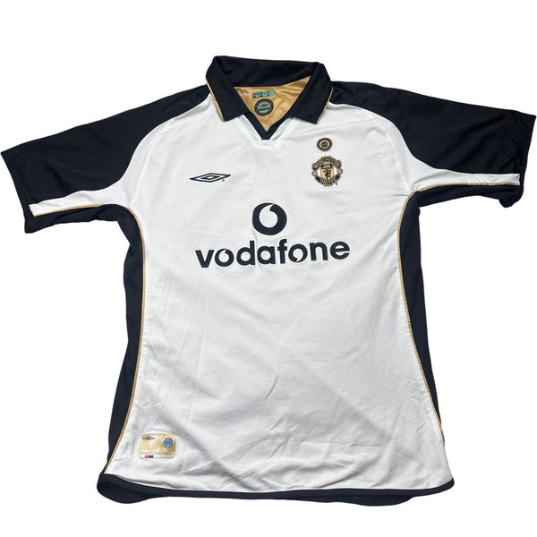 Vintage  Manchester United Football Jersey 01/02 Third Shirt Reversible (L)
