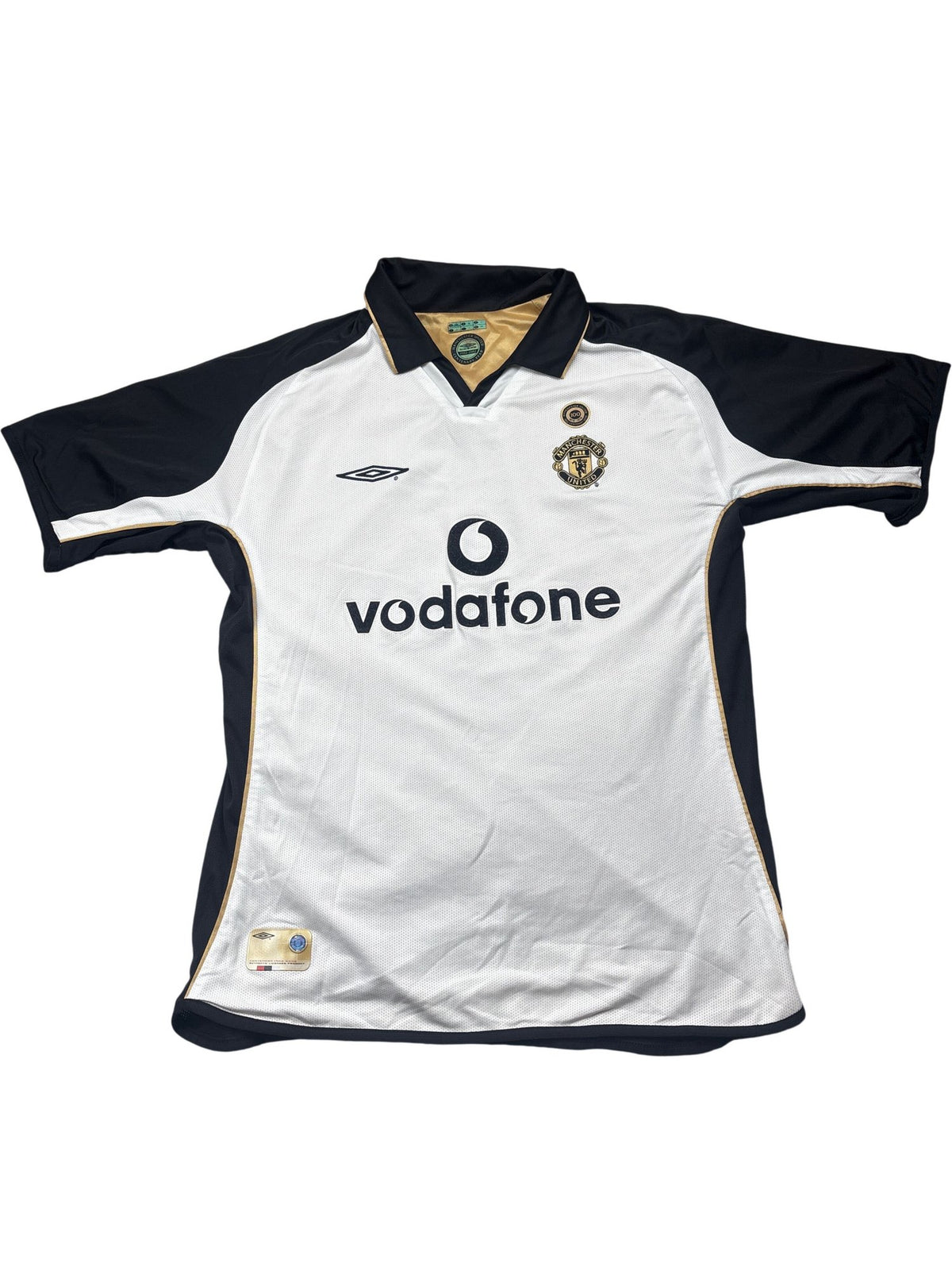 Vintage  Manchester United Football Jersey 01/02 Third Shirt Reversible (L)