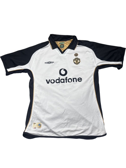 Vintage  Manchester United Football Jersey 01/02 Third Shirt Reversible (L)