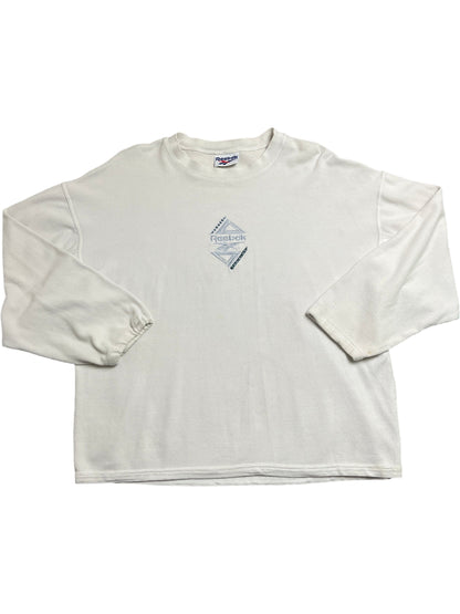 Vintage White Reebok Sweatshirt 90s (L)
