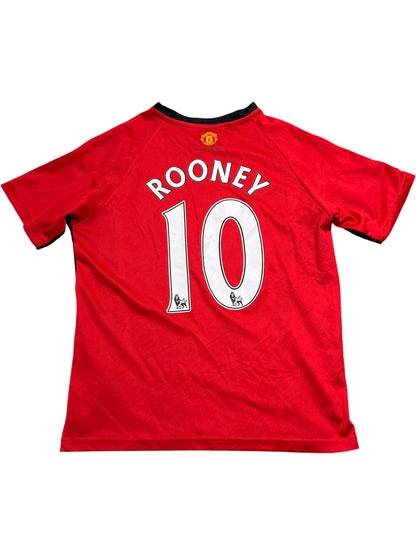 Vintage Red Whack Vintage Jersey Rooney 10 Manchester United Football (XS)
