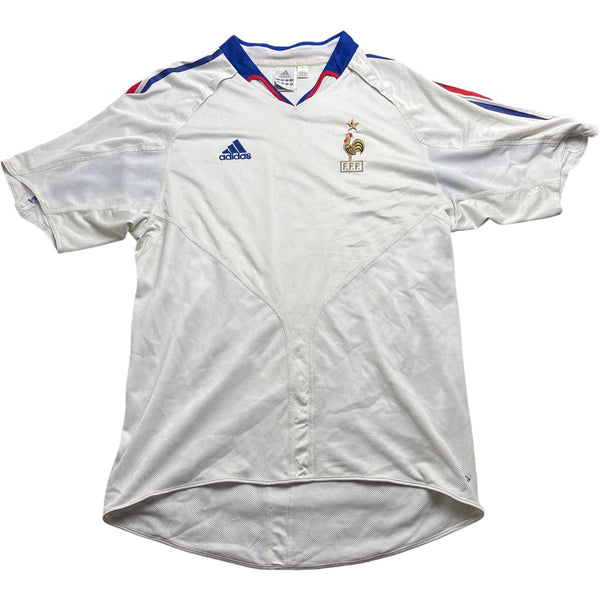 Vintage White Adidas France Football Jersey 05/06 (L)