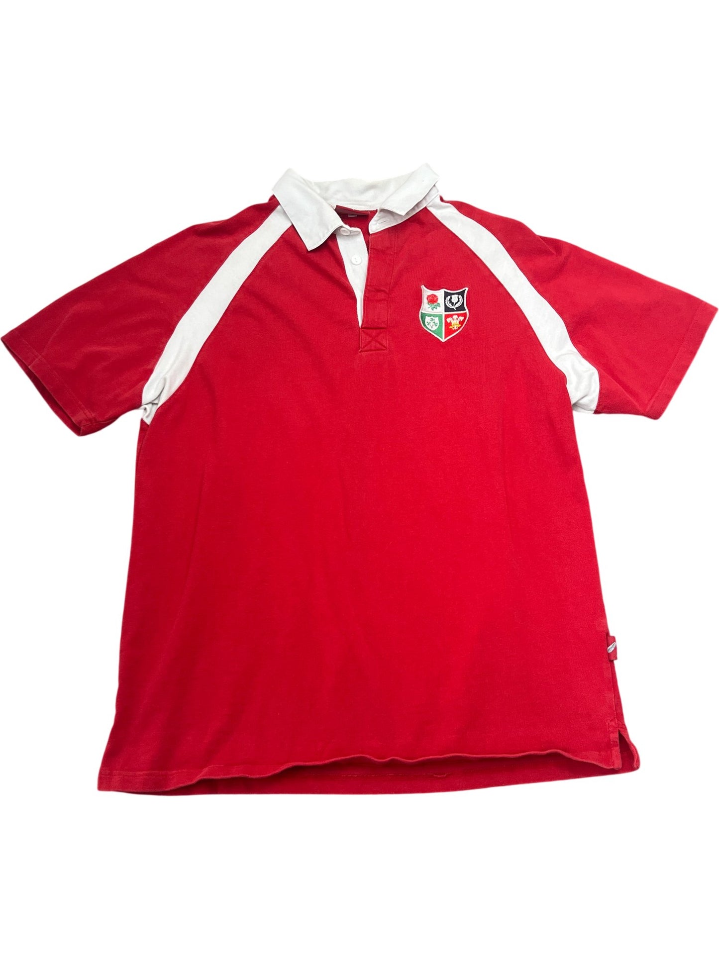 Vintage Red Rugby Polo Jersey 2000s (L)