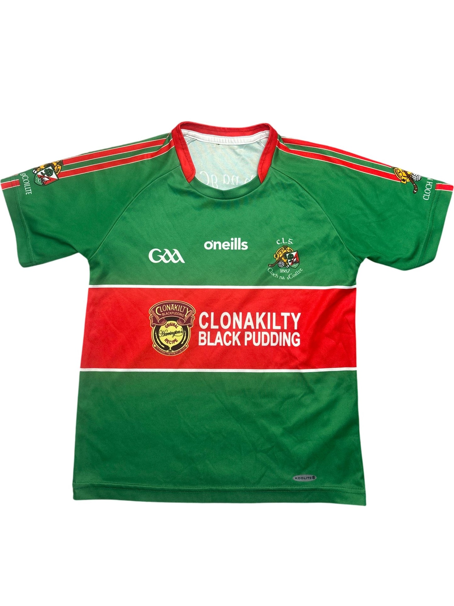 Vintage Green O'Neills GAA Jersey Cloch na gCoillte Kids 10-11 (XXS)