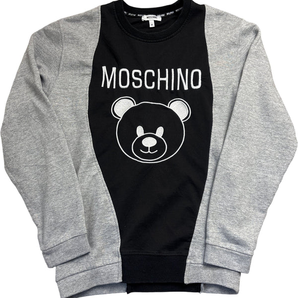 Vintage Grey Moschino Sweatshirt Bear Logo (M)