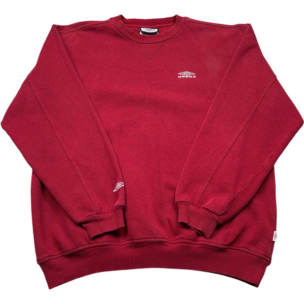 Vintage Red Umbro Crewneck Sweatshirt 90s (M)