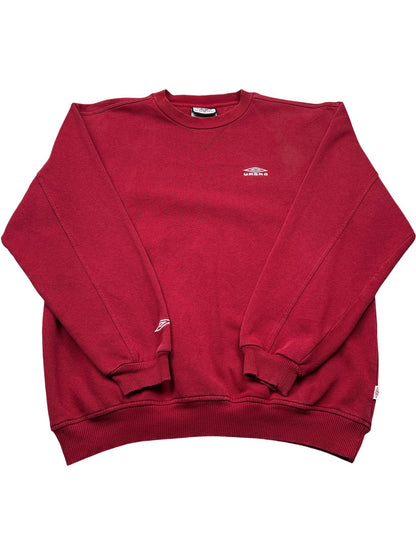 Vintage Red Umbro Crewneck Sweatshirt 90s (M)
