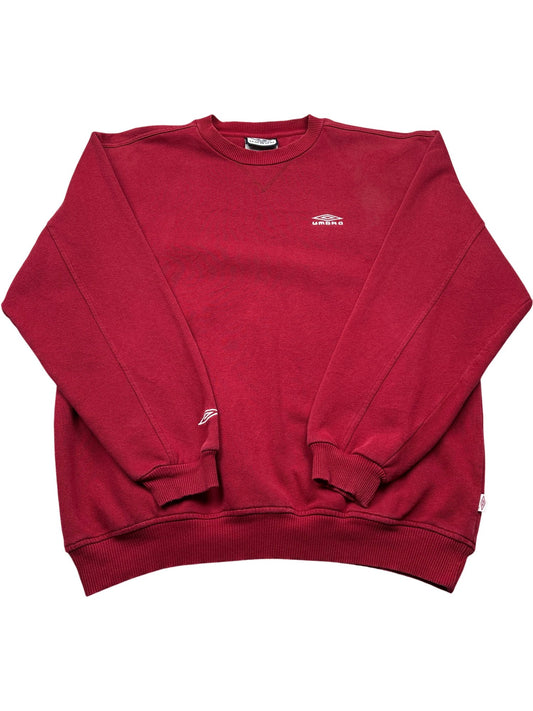 Vintage Red Umbro Crewneck Sweatshirt 90s (M)
