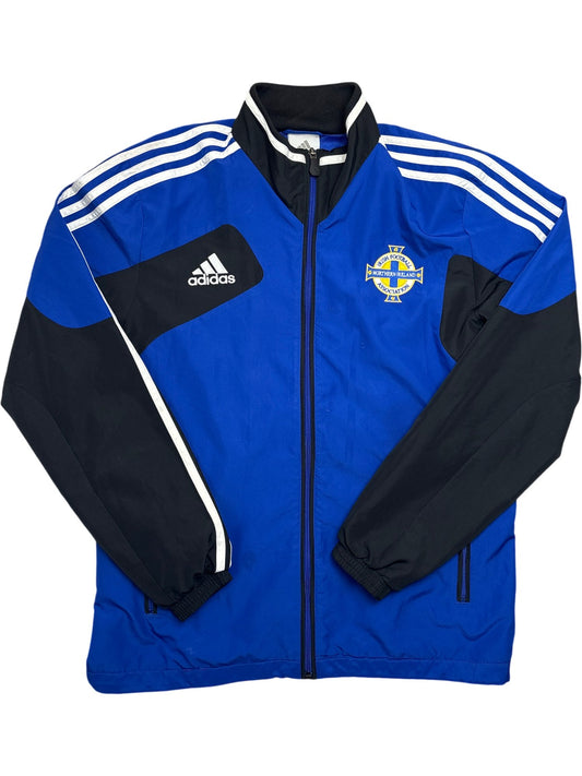 Vintage Blue Adidas Track Jacket Northern Ireland Y2K (M)