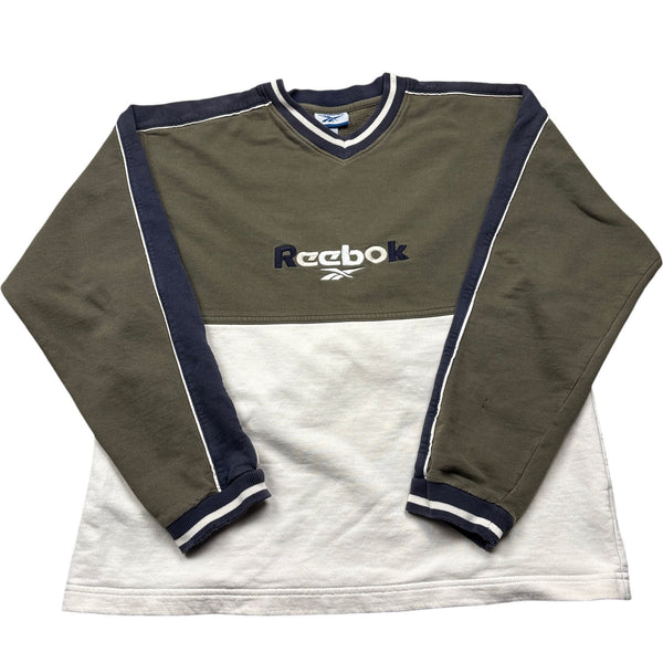 Vintage Khaki Reebok Sweatshirt 90s  (S)